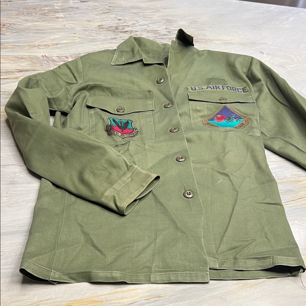 U.S. Air Force Green Jacket with Patches
